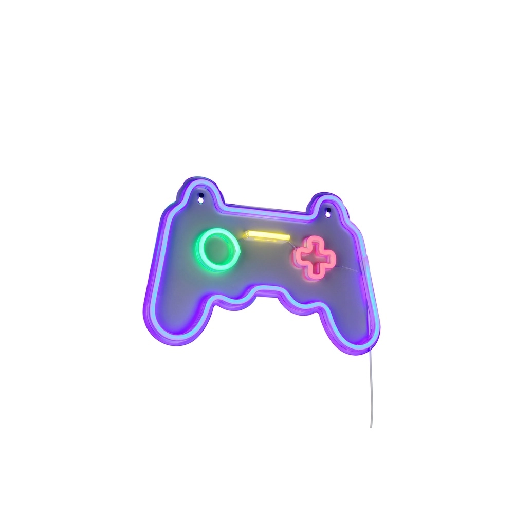 Neon wandlamp Gamer paars