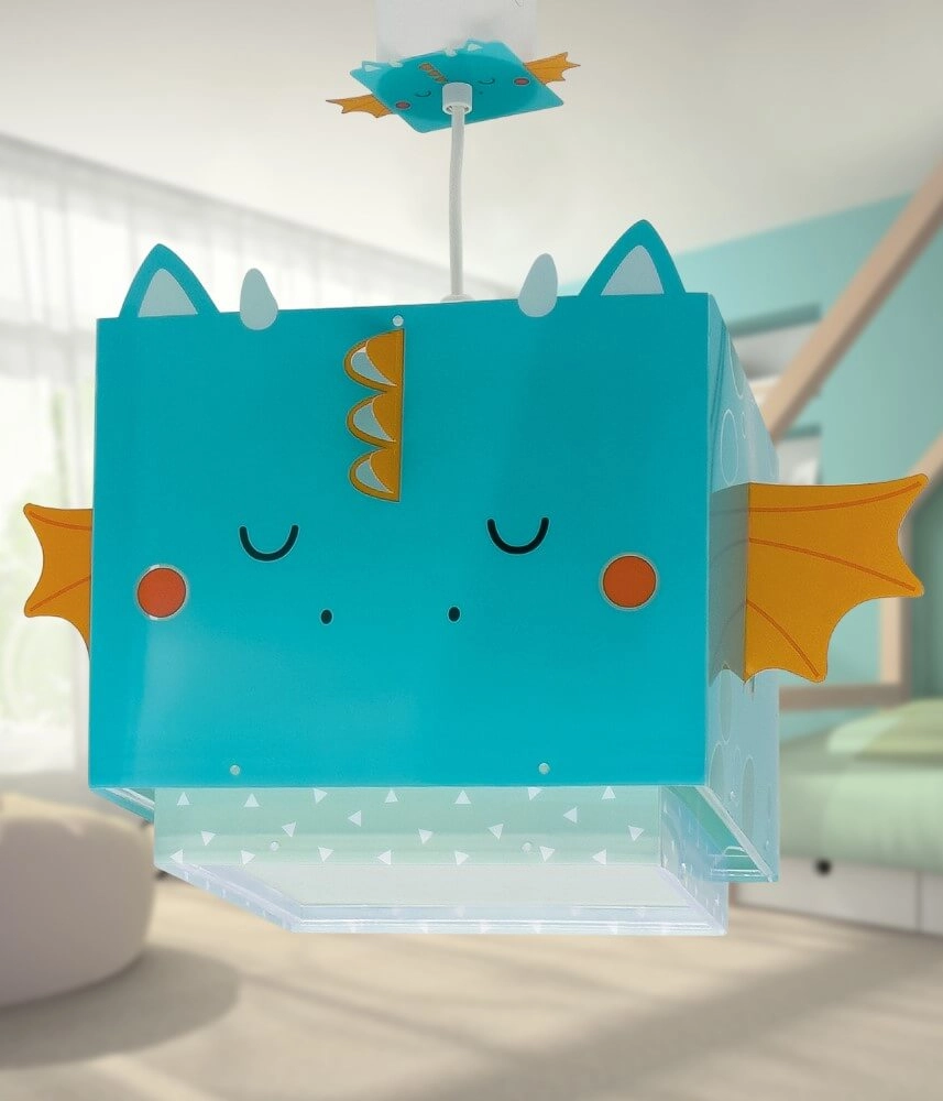 Design hanglamp Little Dragon blauw met wit Dalber 8420406002941