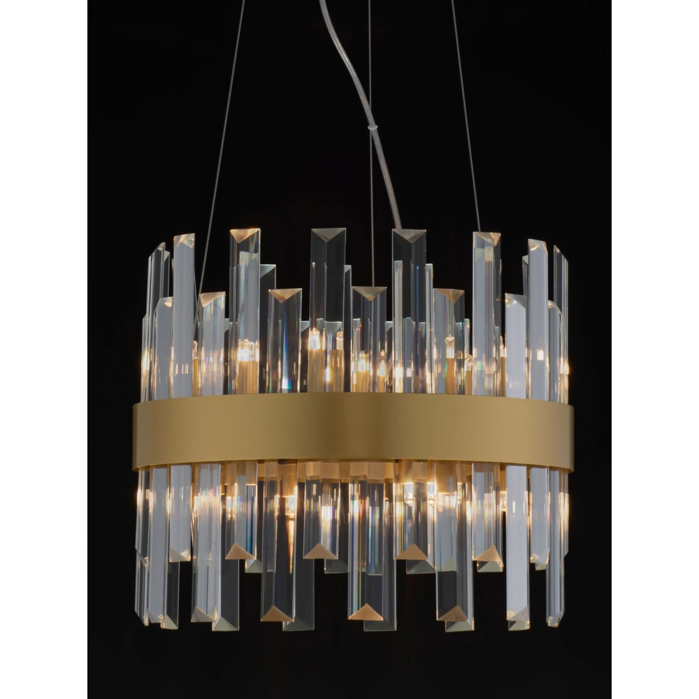 Gouden hanglamp Crown Ø 35cm Lyora 5212017433954