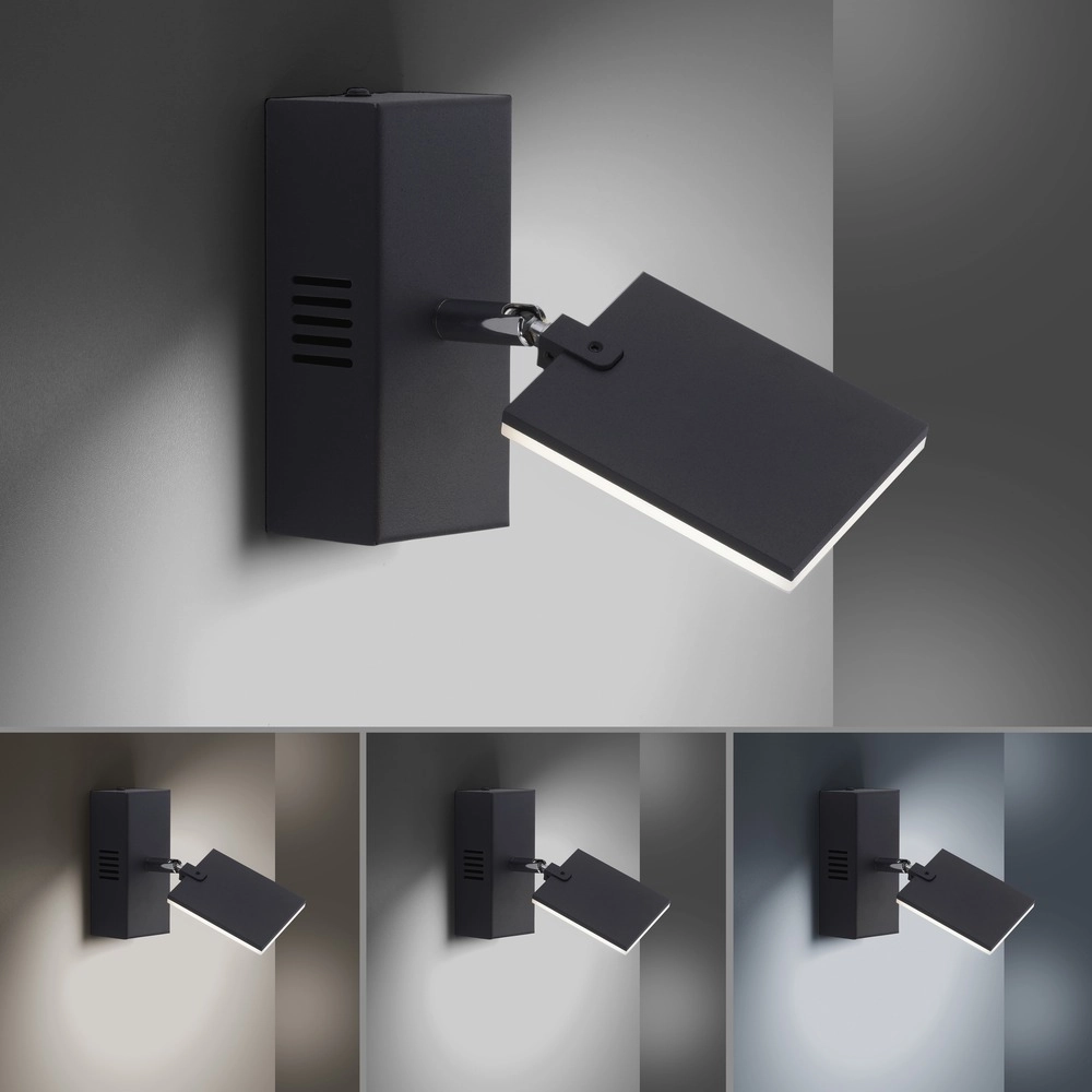 Led wandlamp Pure Mira schakelaar - black pearl Paul Neuhaus 4012248359426