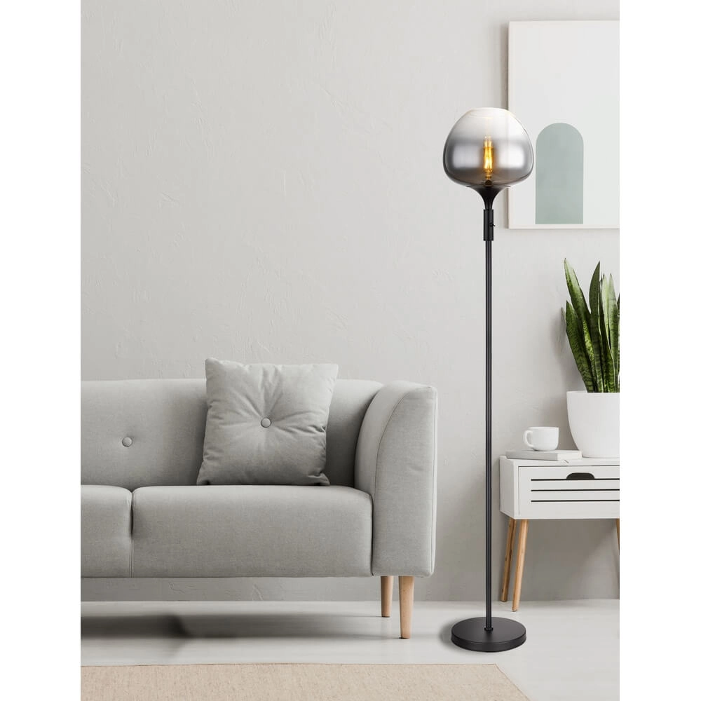 Zwarte vloerlamp Maxy enkel Ø 29cm Globo 9007371445738
