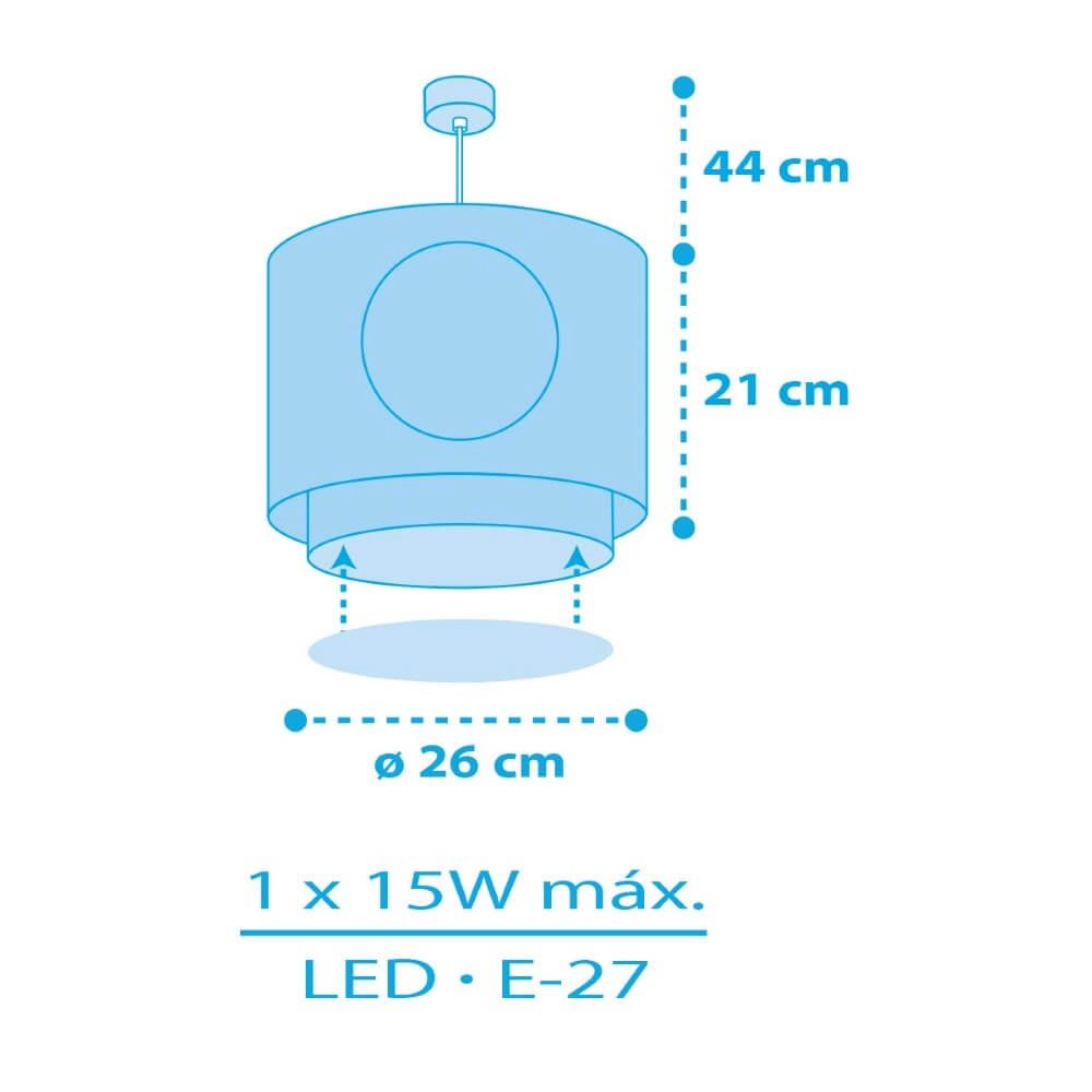 Kinderkamer hanglamp Pirate Island Ø 26cm Dalber 8420406002736