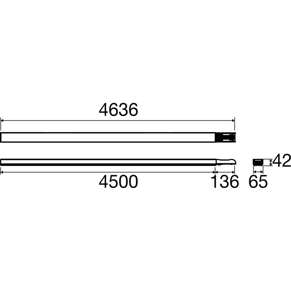 Verbindingsprofiel Easylight 450cm wit 7-polig SLV 4024163305846