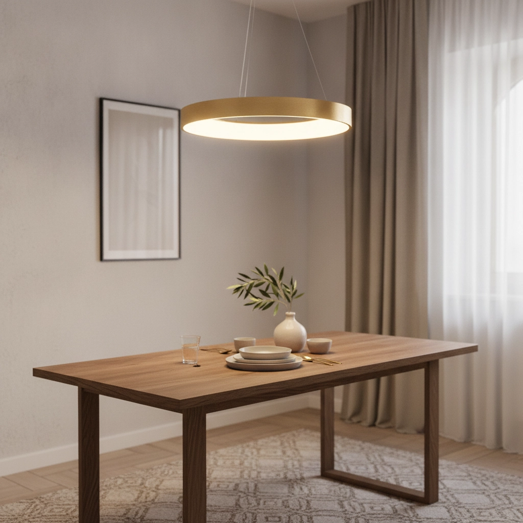 Hanglamp Rando Thin goud Ø 60cm