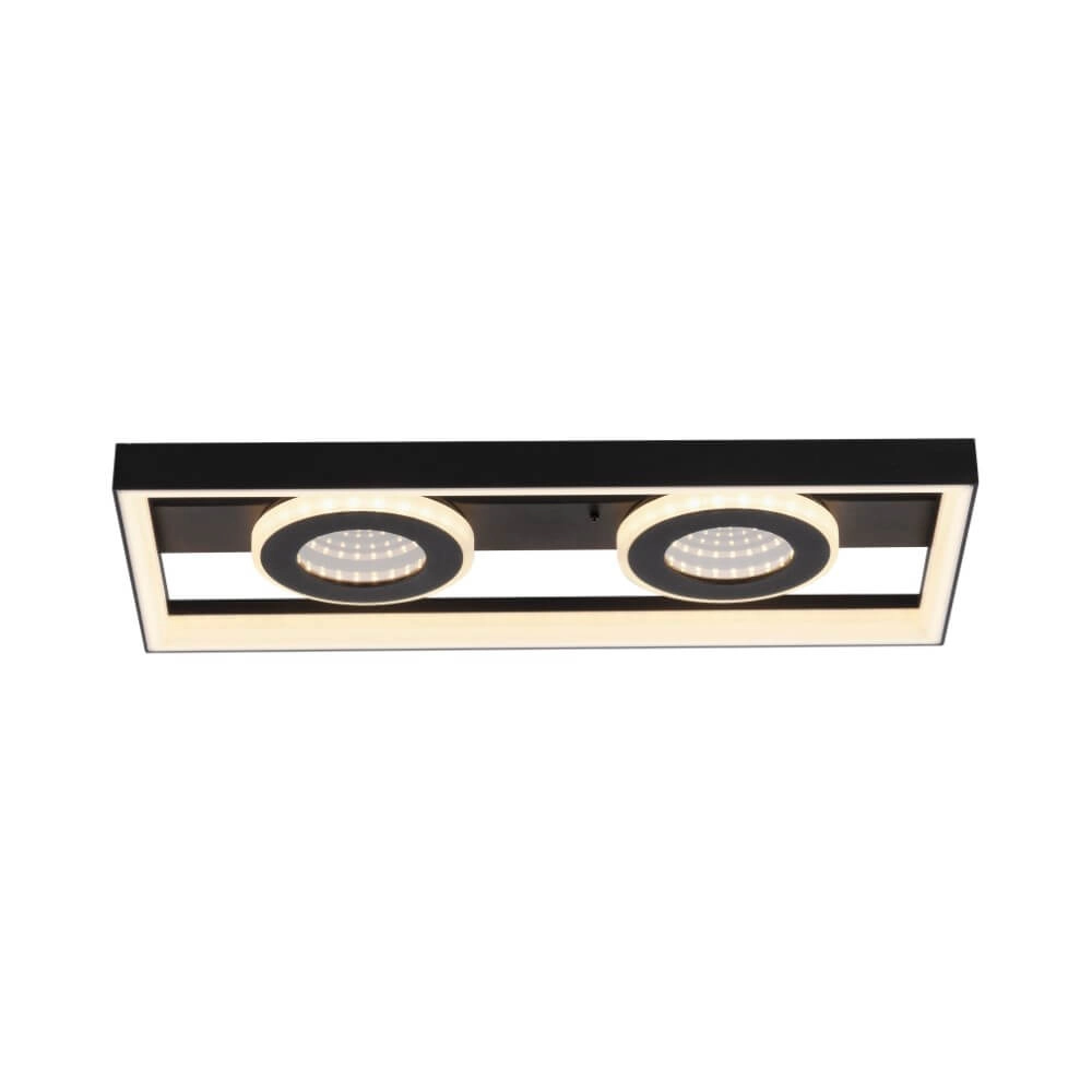 Rechthoekige plafondlamp Traforo dubbel Paul Neuhaus 4012248384893