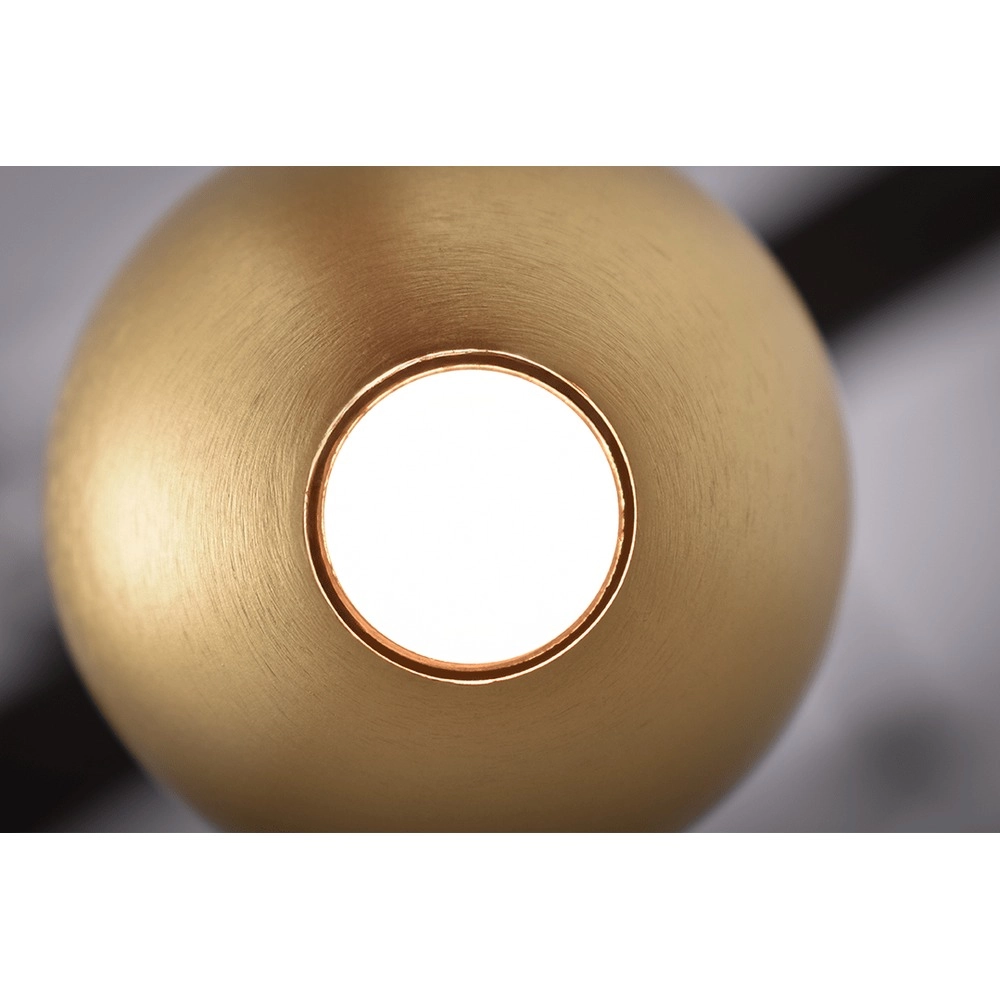 5-lichts hanglamp Talana zwart met goud Ø 6cm DTW Masterlight 8718121356556