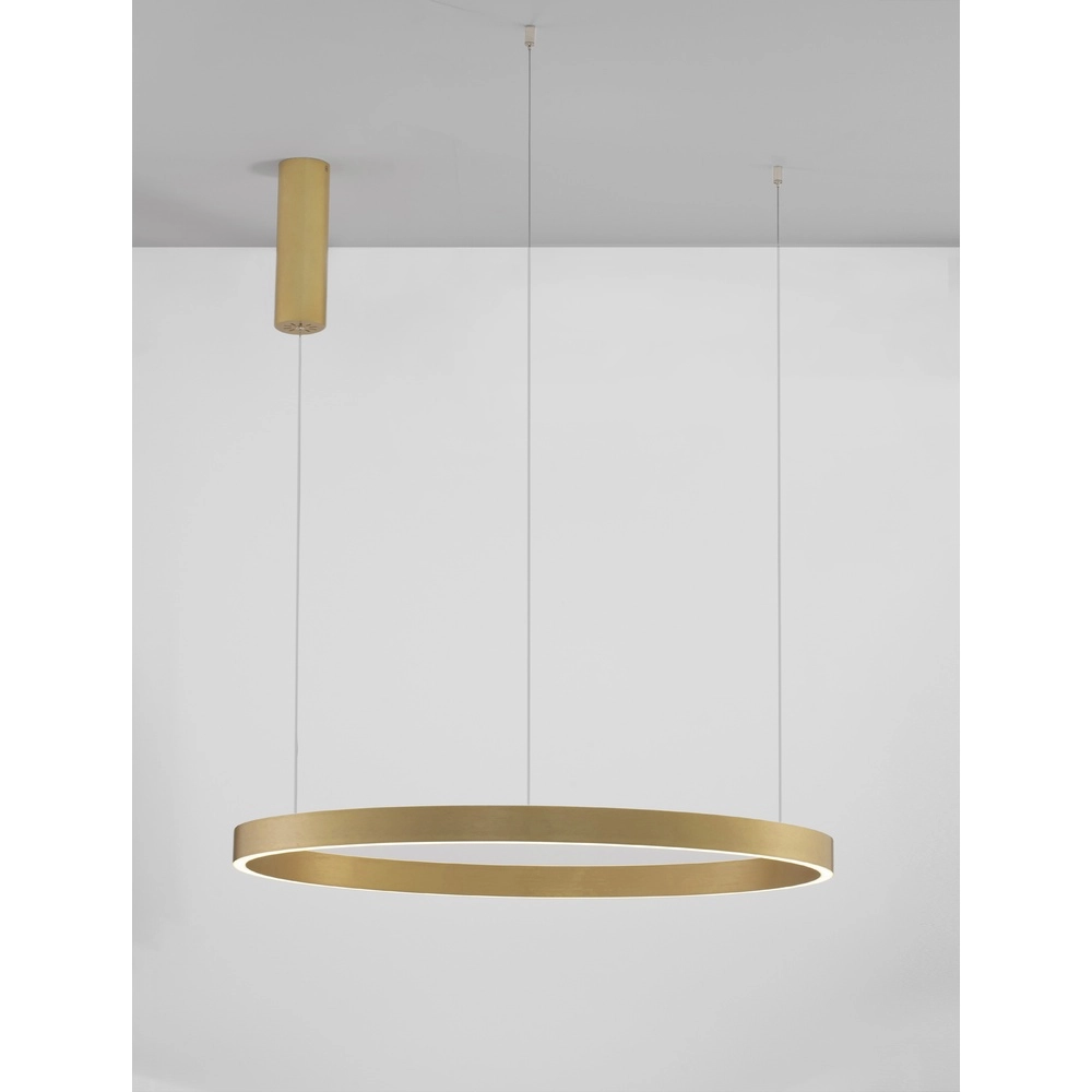 Gouden hanglamp Elowen design Ø 80cm
