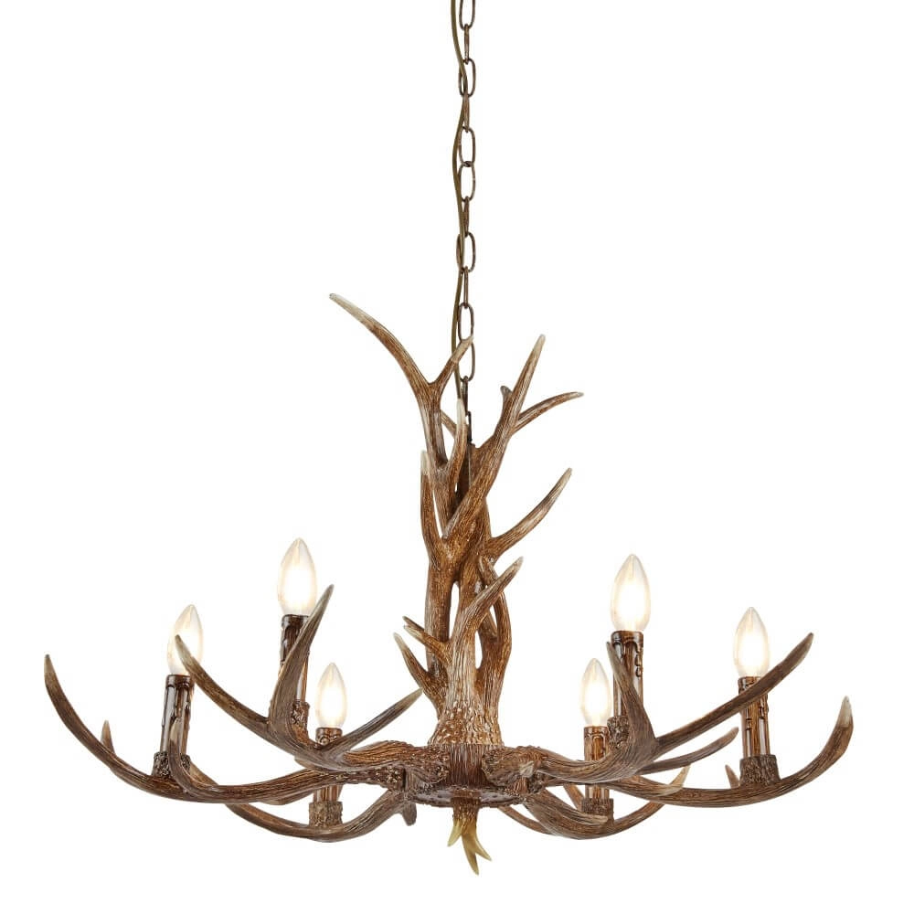 Houten hanglamp Stag Ø 80