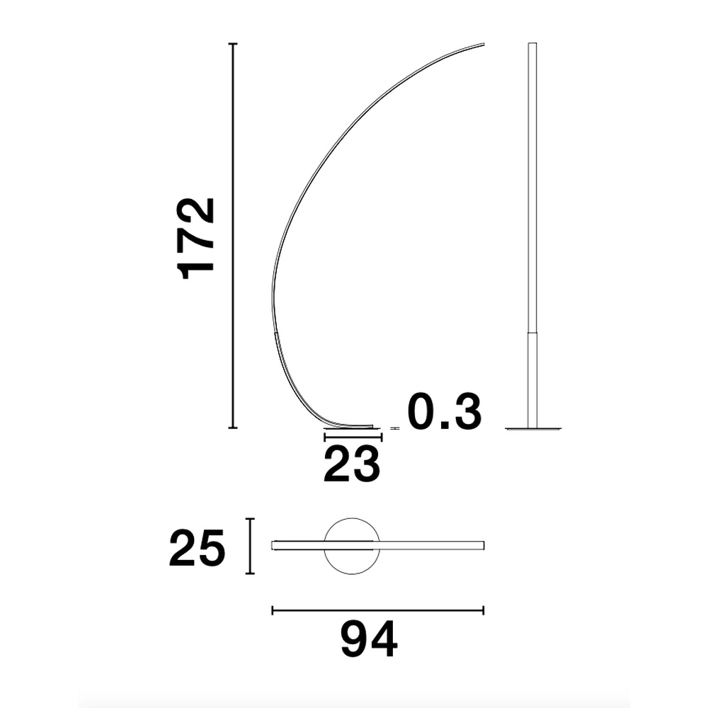 Vloerlamp Premium zwart Lyora 5212017419859
