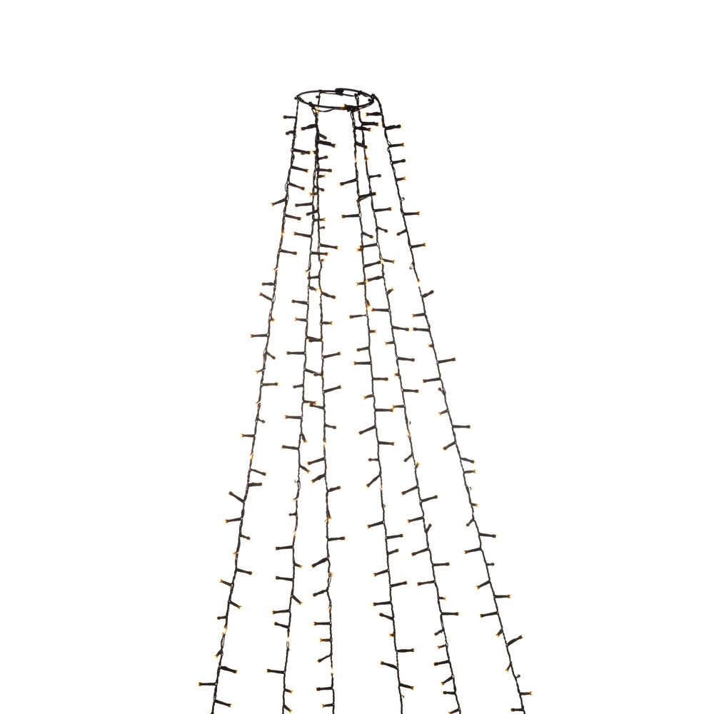 Verlichtingset 240cm - 6x 110 led - 2100K frosted voor kerstboom KonstSmide 7318306650830