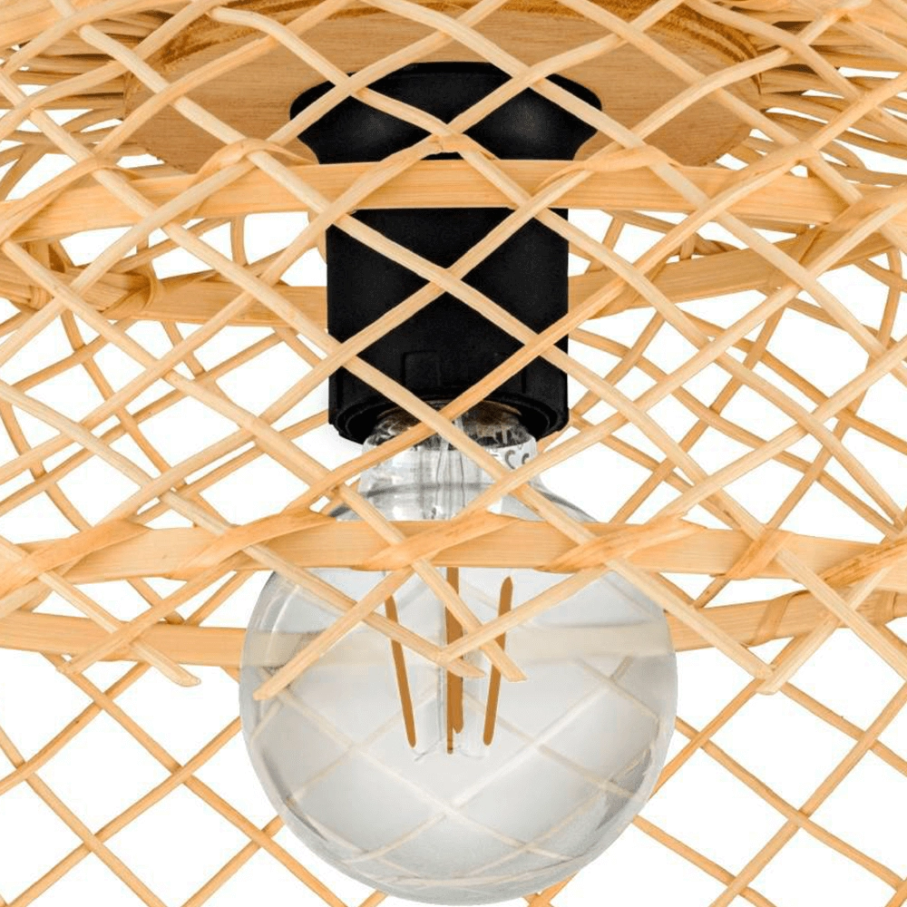 Rotan plafondlamp Ausnby Ø 37cm Eglo 9002759438319