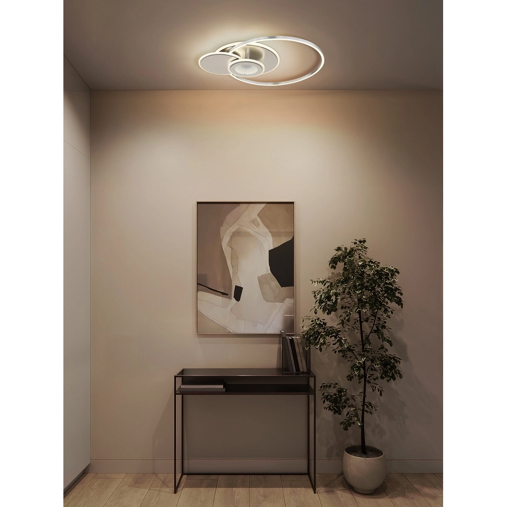 Design plafondlamp Beltran zilvergrijs Globo 9007371586691