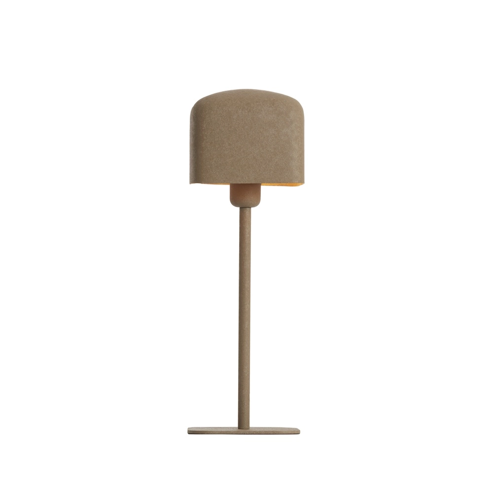 Nachtkastlamp Elenie 15x15cm - mat donker bruin Light & Living 8717807818807