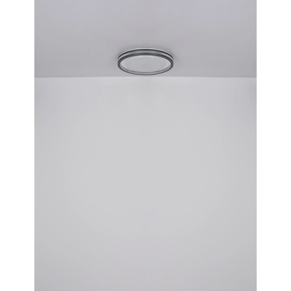 Design plafondlamp Terpsa zwart met wit Globo 9007371445974