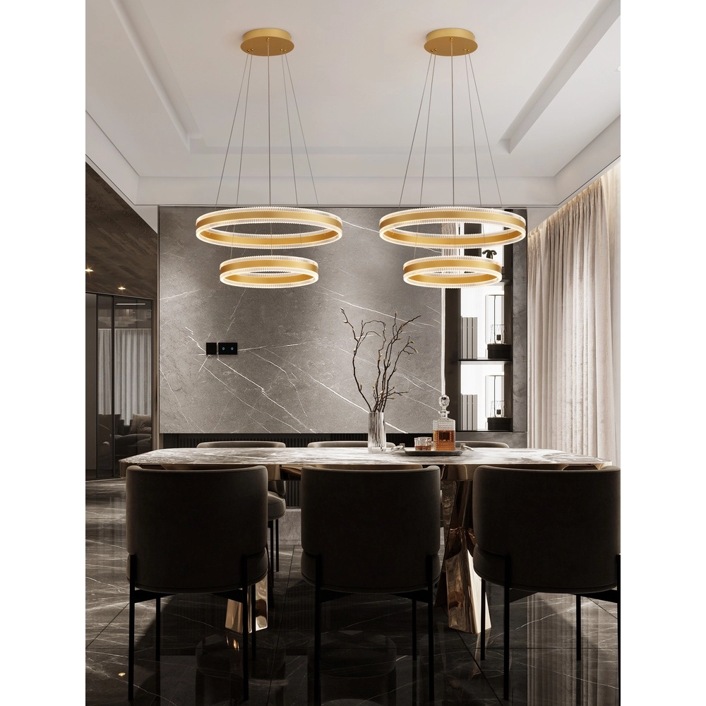 Design hanglamp Alaro goud dubbel Lyora 5212017459626