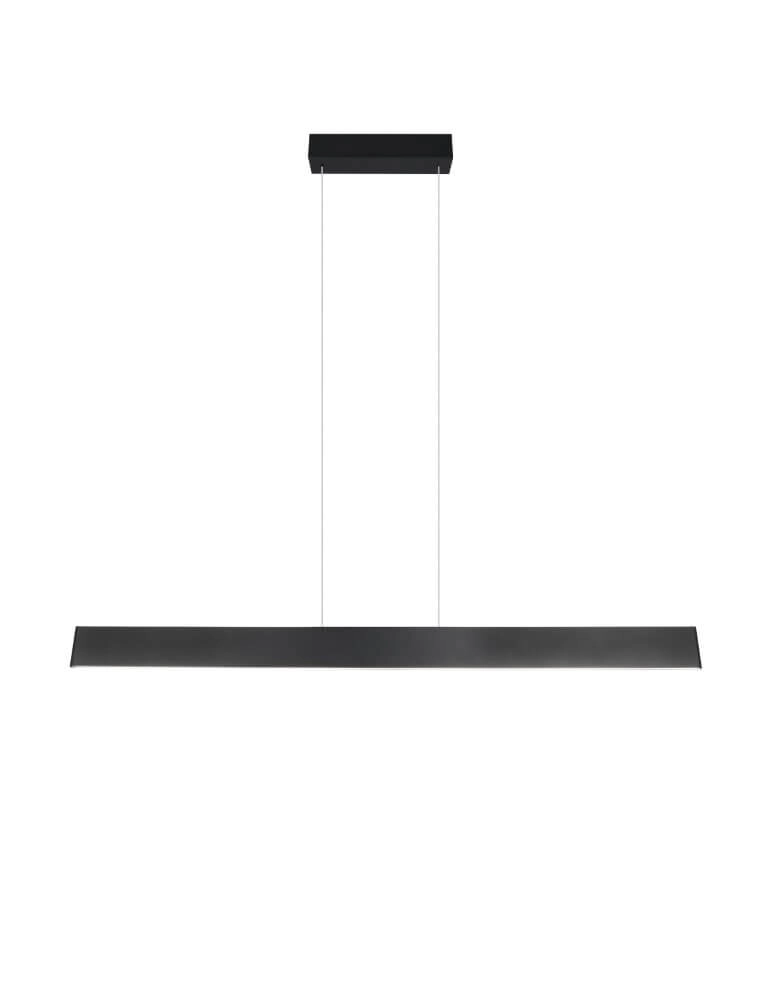 Led kantoor hanglamp Galway 150cm - zwart Trio 4017807616668