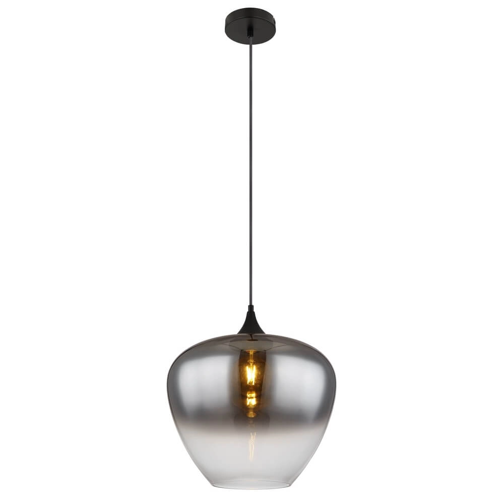 Zwarte hanglamp Maxy enkel Ø 29cm