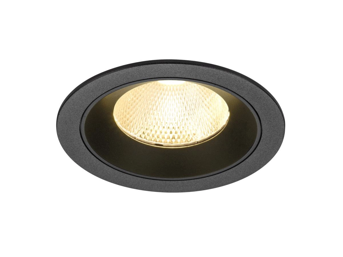 Inbouwspot Numinos L zwart 3000K - 20gr