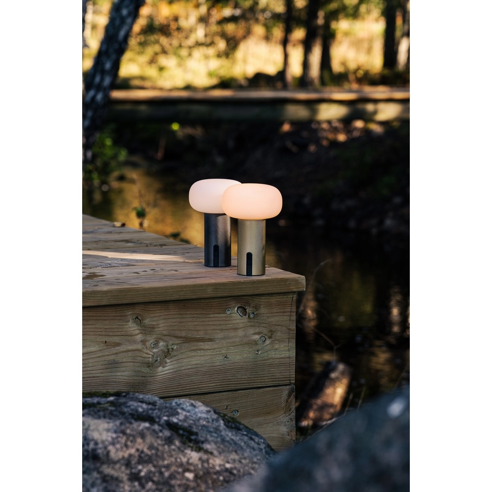 Design tafellamp Antibes mini goud oplaadbaar KonstSmide 7318300030355