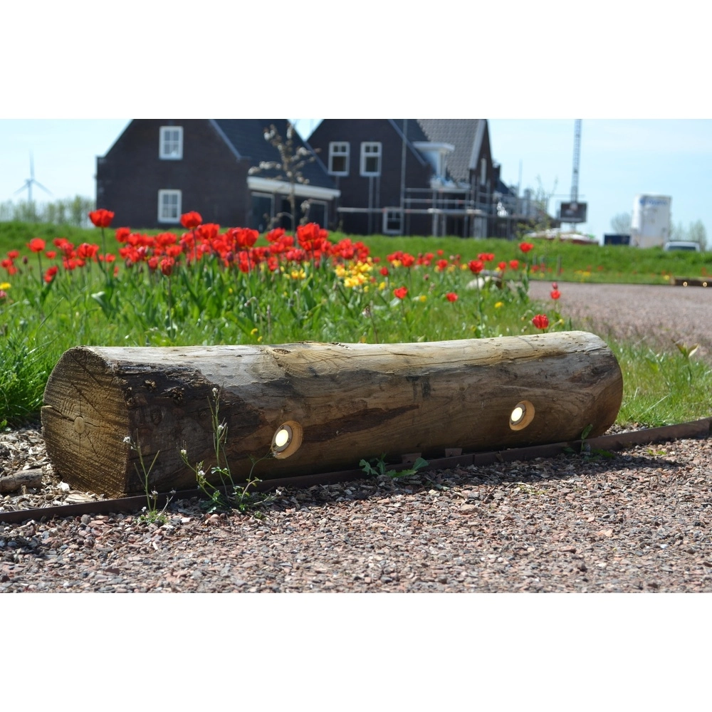 Houten padverlichting Tronco Kastanje - 100cm - 2700K