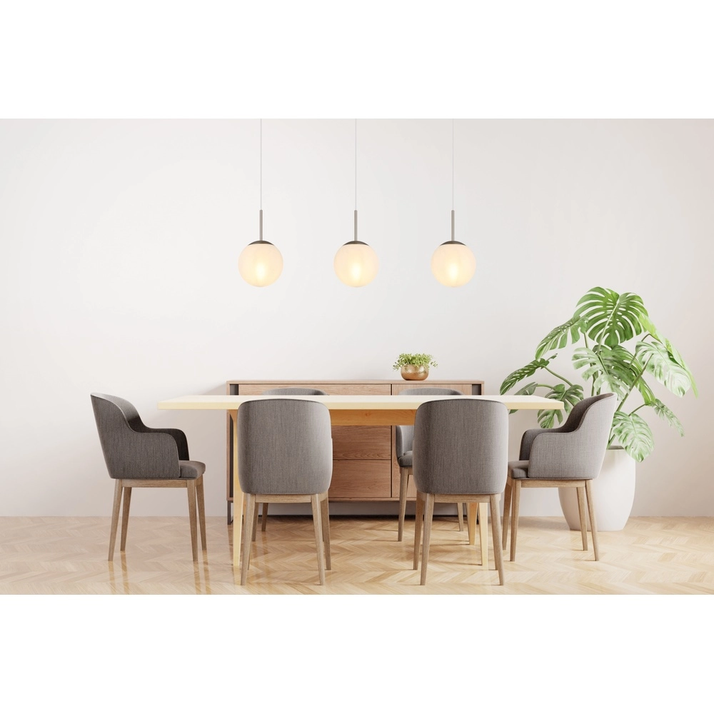 Design hanglamp Kop nikkel 3-lichts recht Globo 9007371516995