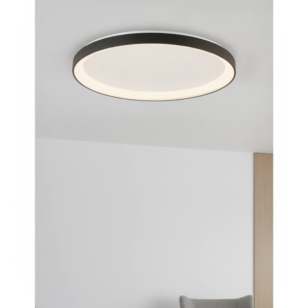 Design plafonniere Pertino Ø 38cm zwart