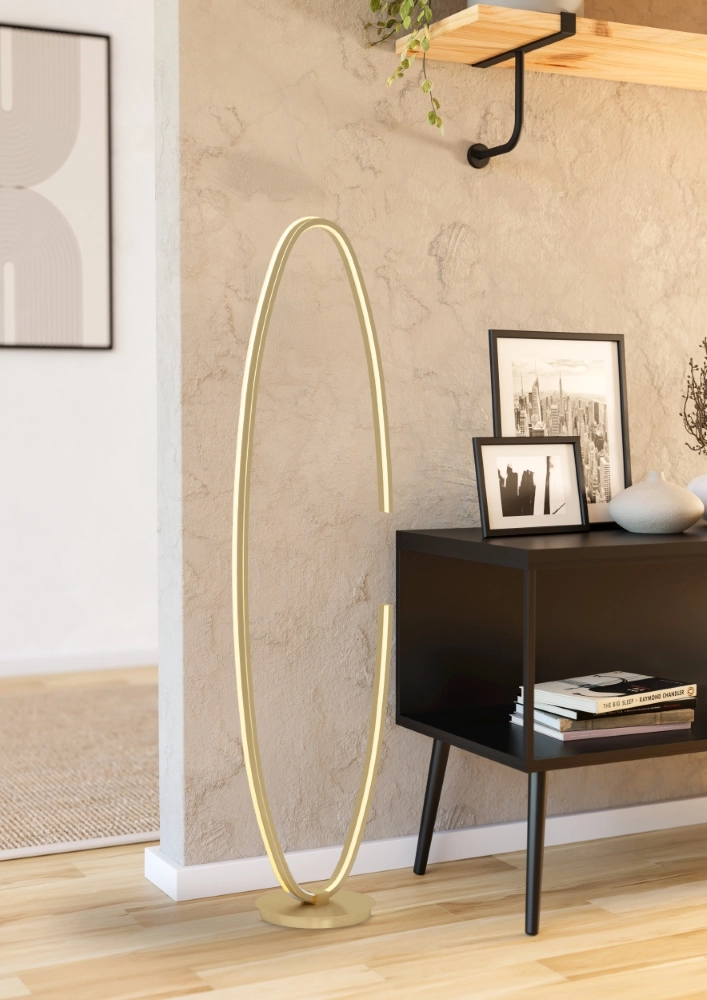 Design vloerlamp Bogado goud met CCT Stars of Light 9008606357932