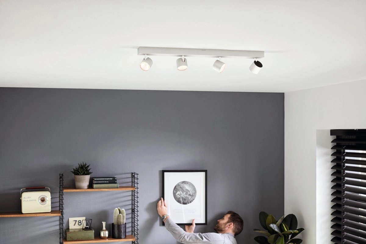 spot Star 4-lichts wit Philips 8718696154656