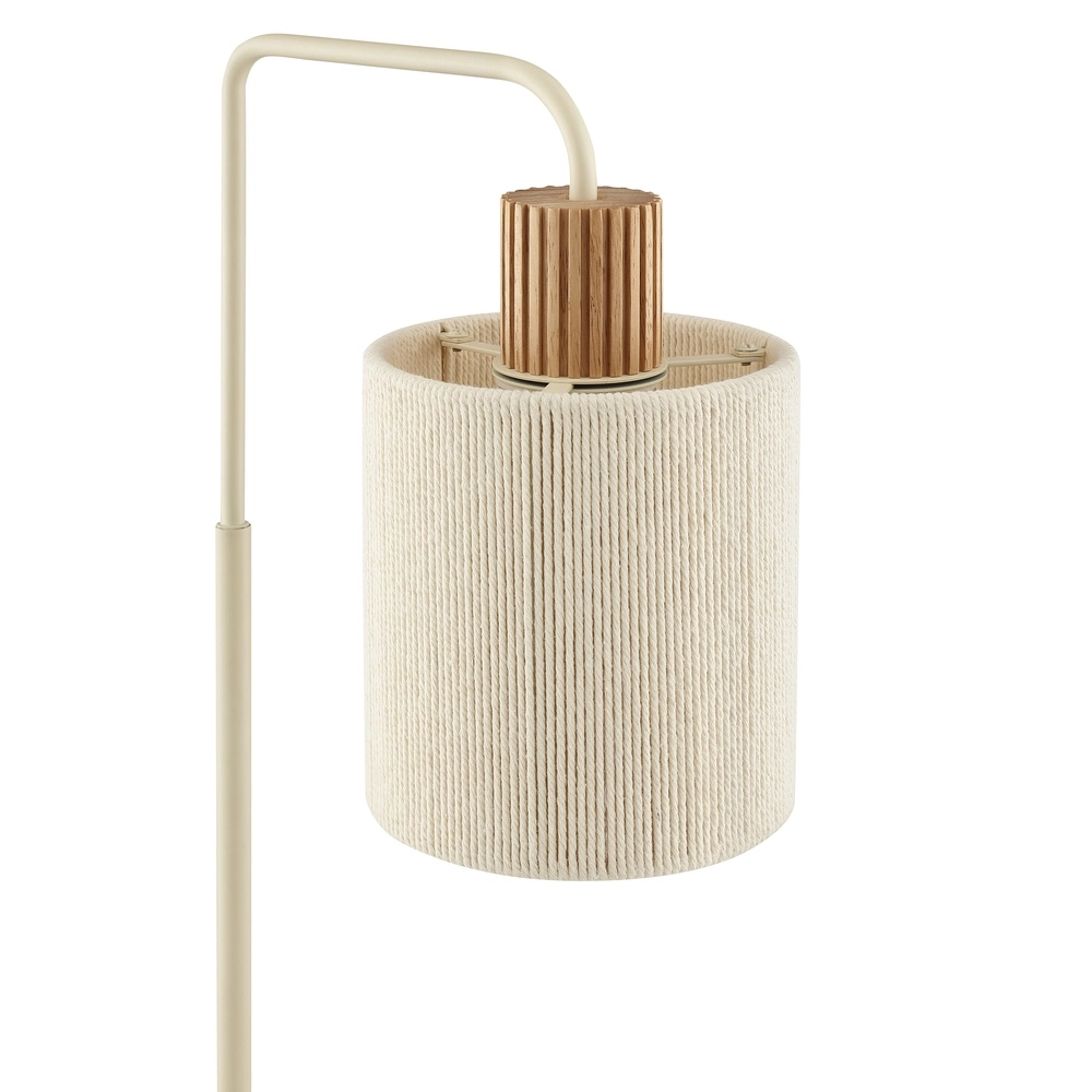 Tafellamp Arlo zand bruin met hout Brilliant 4004353477065
