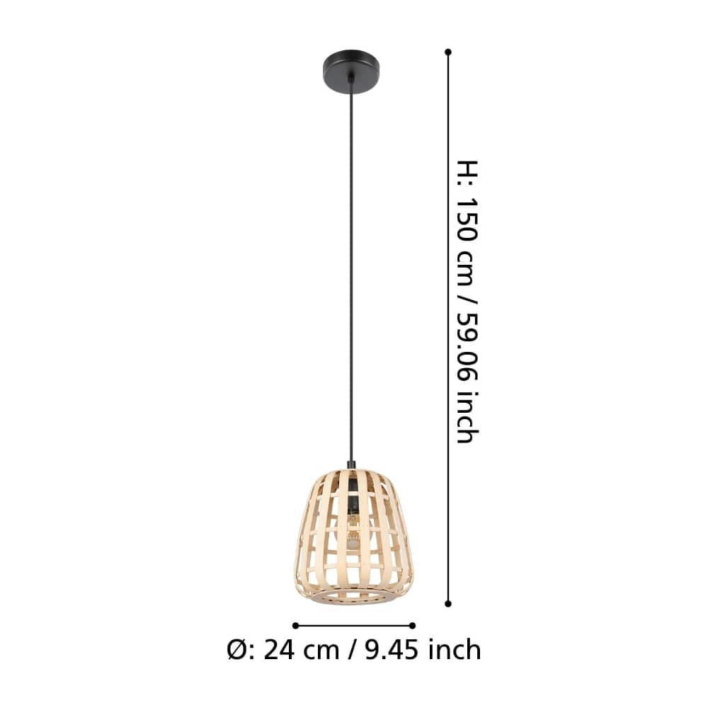 Rotan hanglamp Montezuelo Ø 24cm Stars of Light 9008606240517