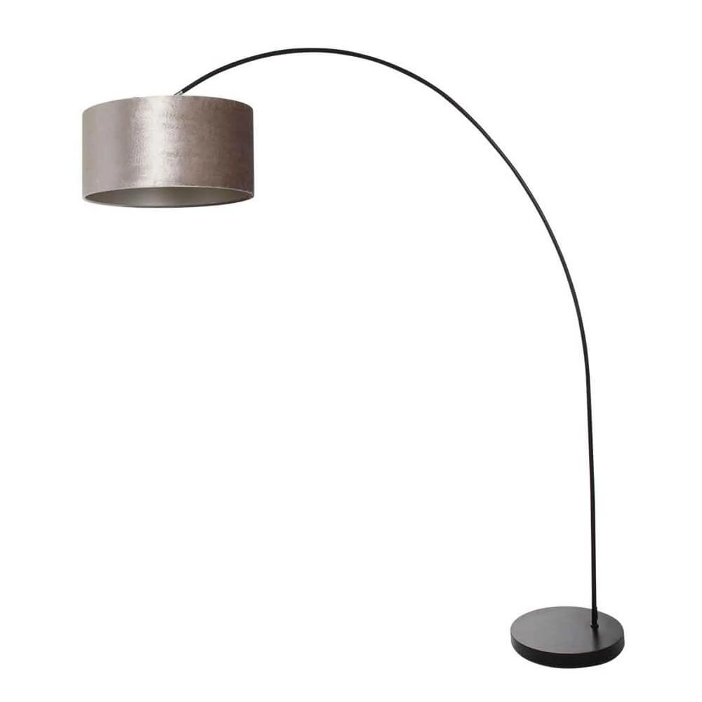 Booglamp Solva zwart met zilvere kap Steinhauer 8712746174694