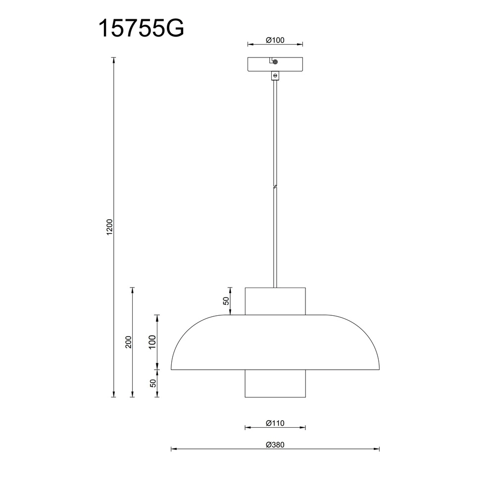 Moderne hanglamp Lowe groen Ø 38cm Globo 9007371515165