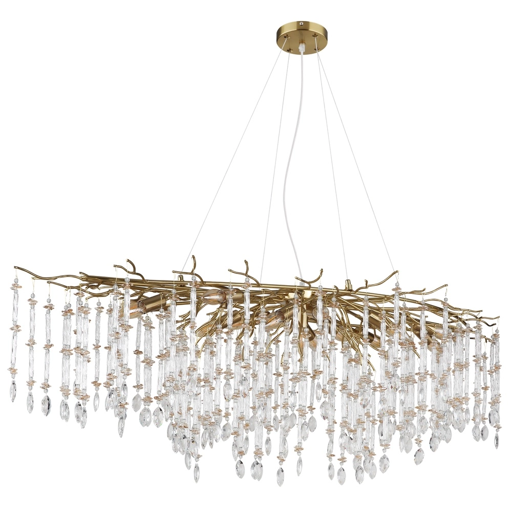 Hanglamp Gloria 150cm goud Globo 9007371572991