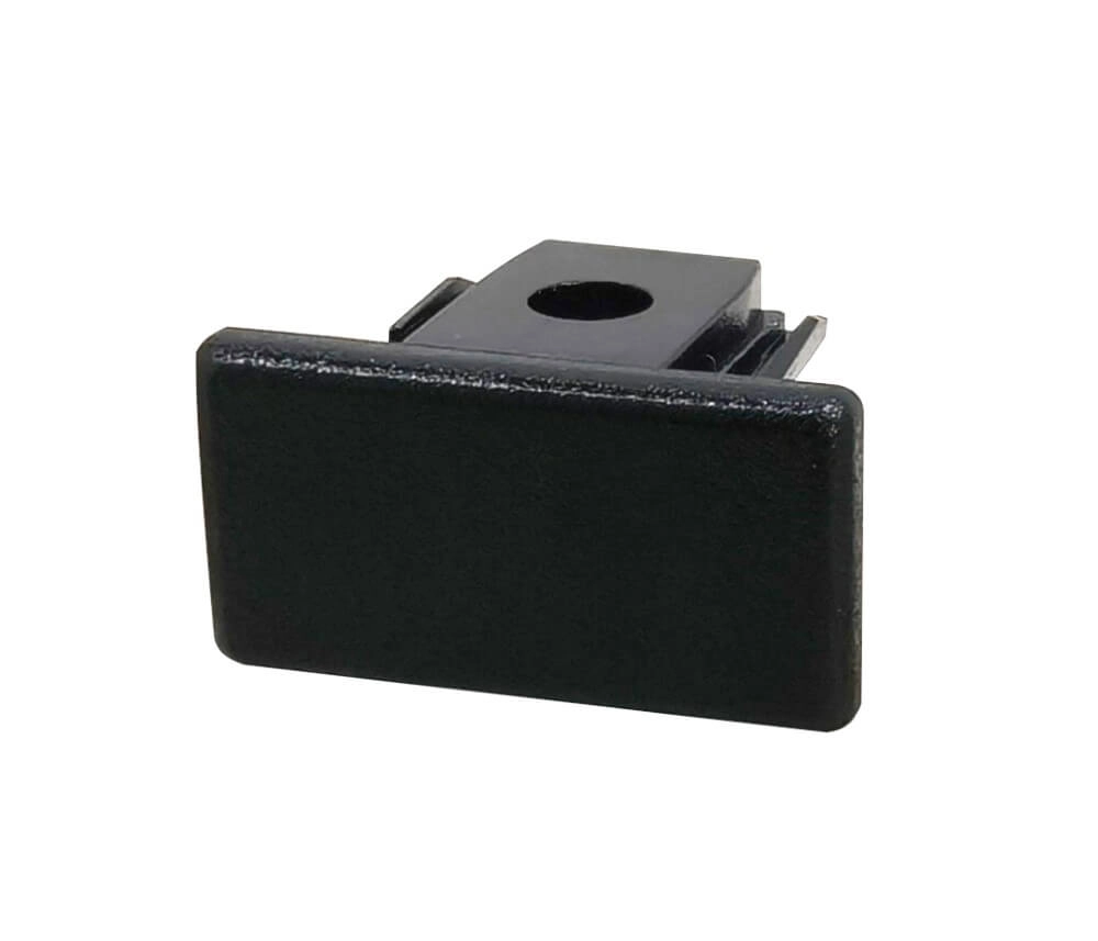 1-fase Track end cap zwart