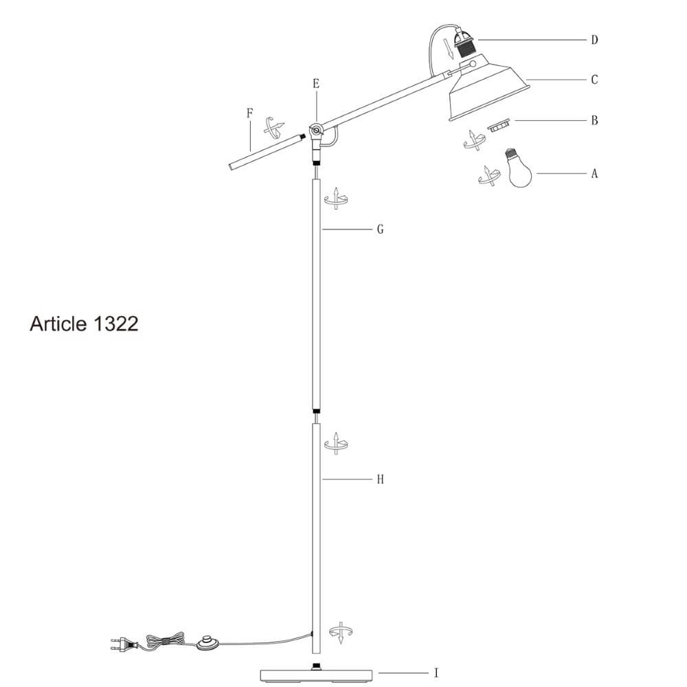 Leeslamp Mexlite Vintage Steinhauer 8712746122497