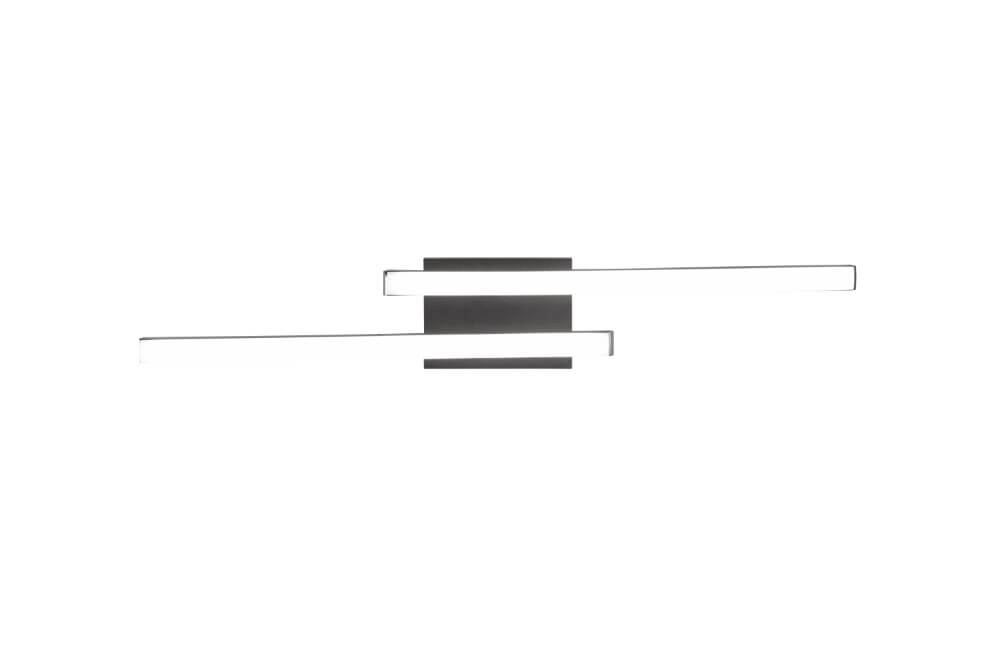 Led plafondlamp Route 2-lichts zwart 4000K Trio 4017807521719