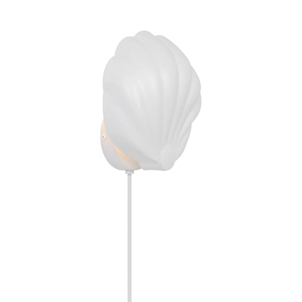 Wandlamp Konchi schelp wit