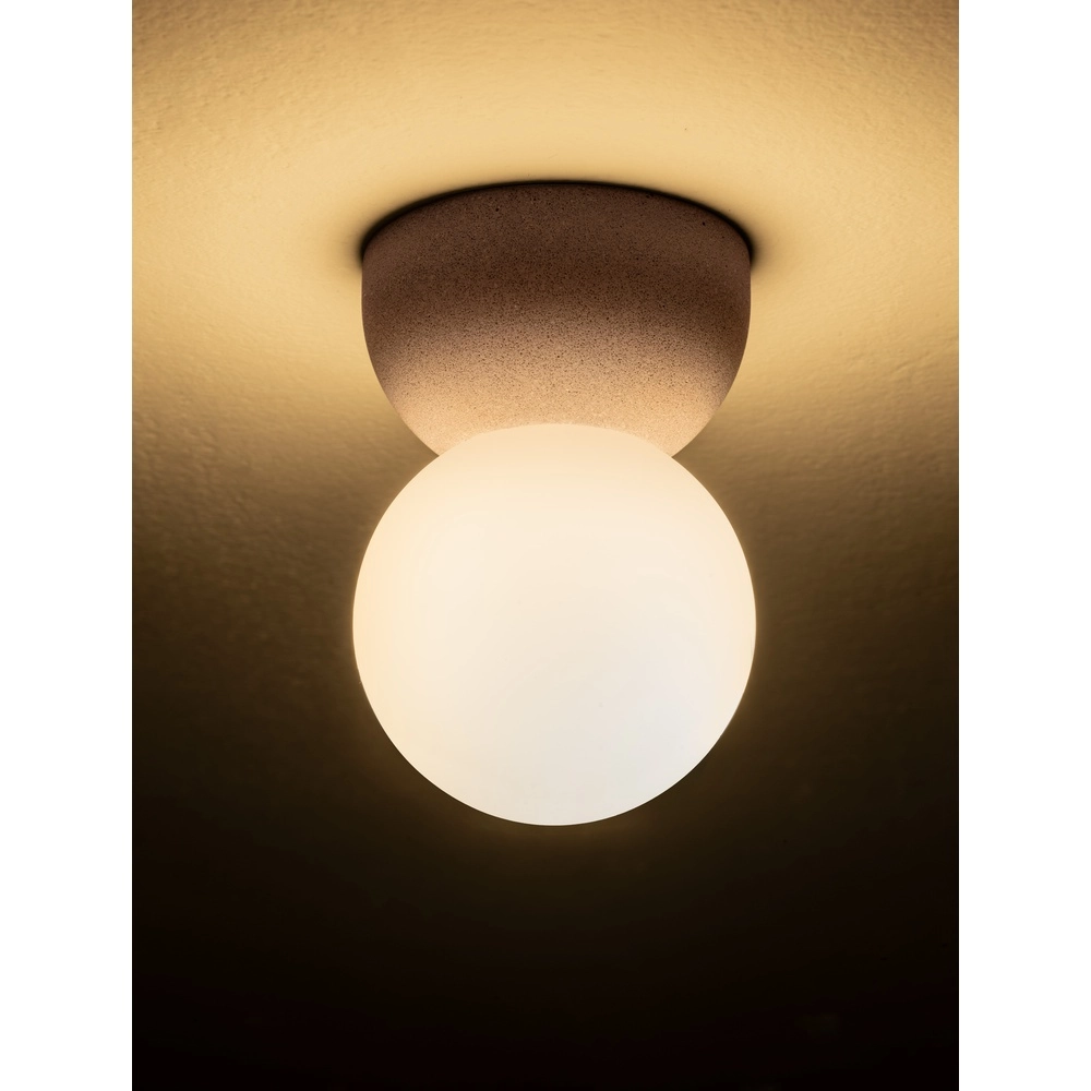 Plafondlamp Zero rood met wit