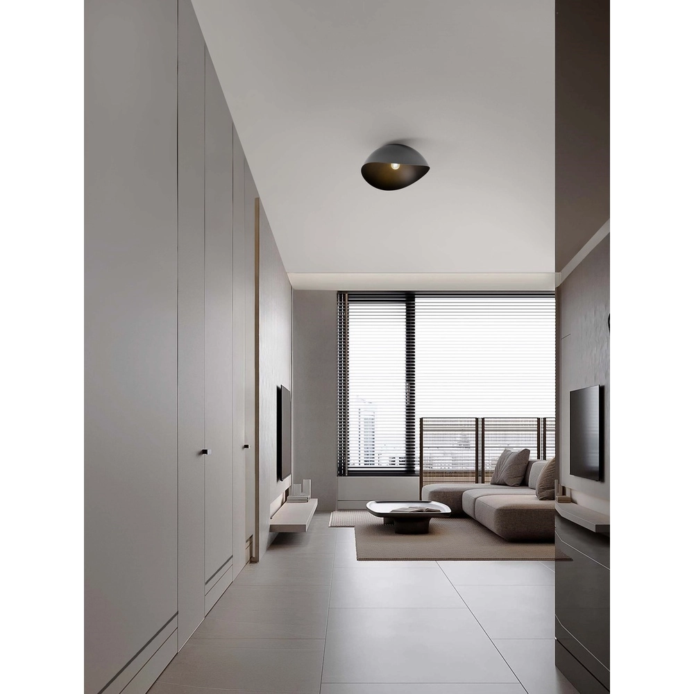 Plafondlamp Opsi zwart Ø 50cm Lyora 5212017458018