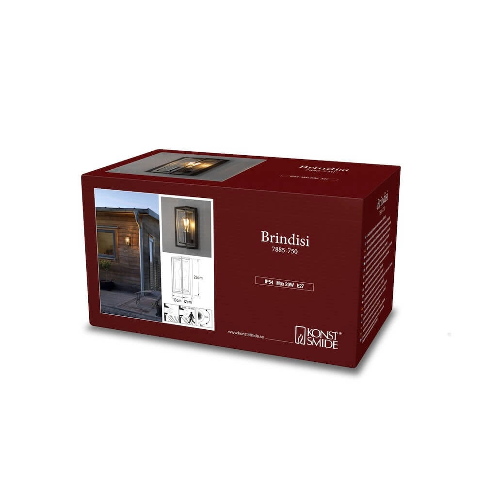 Wandlamp Brindisi met bewegingssensor KonstSmide 7318307885750
