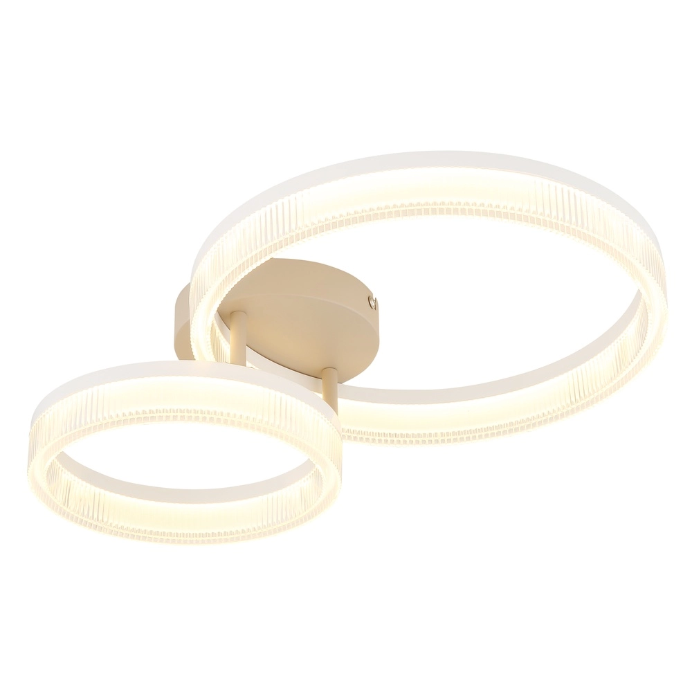 Moderne plafondlamp Zara zand bruin
