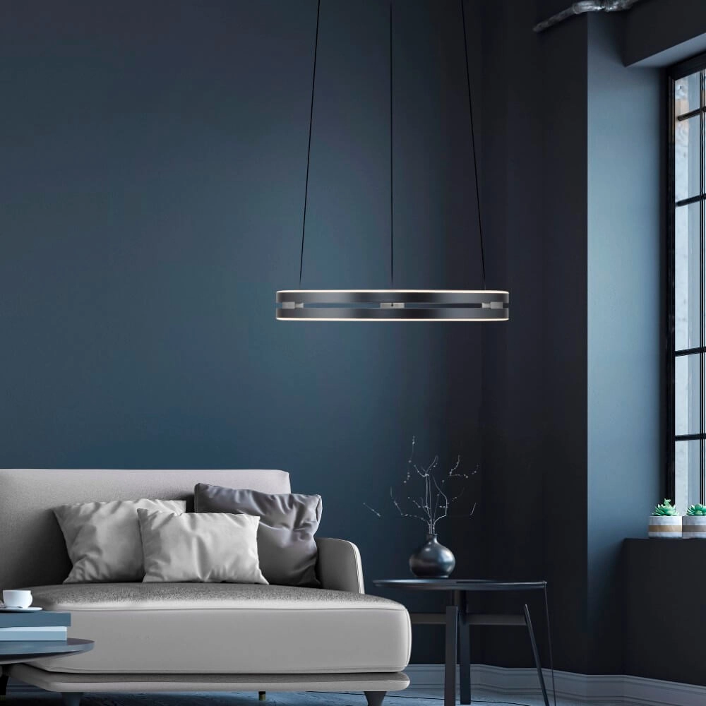 Strakke hanglamp Pure E-Loop grijs Paul Neuhaus 4012248372258