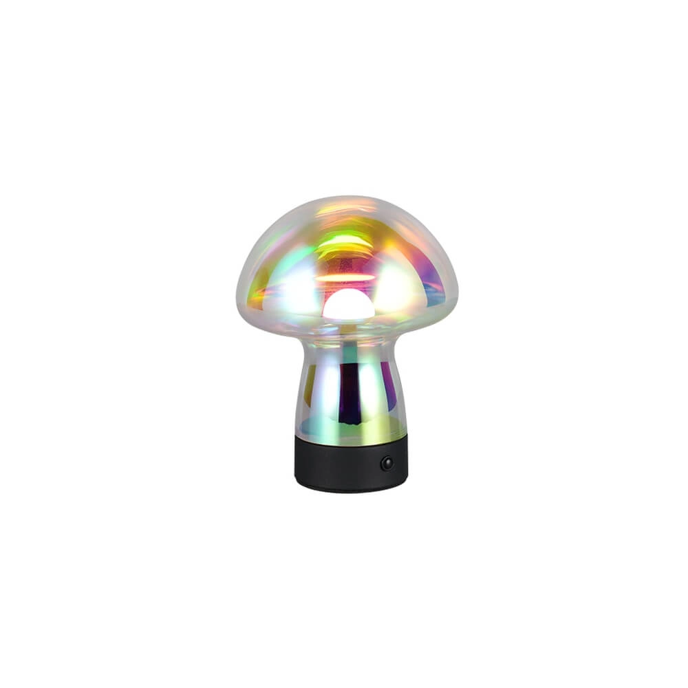 Tafellamp Dooley oplaadbaar met gekleurd glas