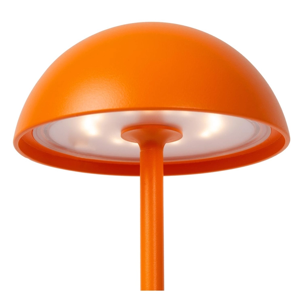 Oplaadbare tafellamp Joy IP54 oranje Lucide 5411212151988