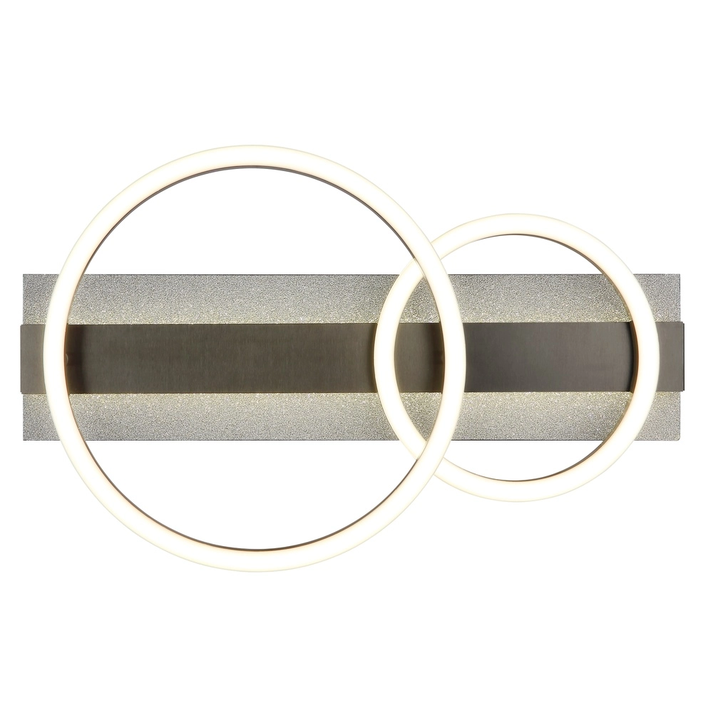 Zwarte plafondlamp Norberto 2 ringen Globo 9007371566839