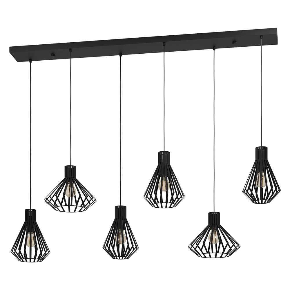Draad hanglamp Basidano 6x E27 Stars of Light 9008606239030