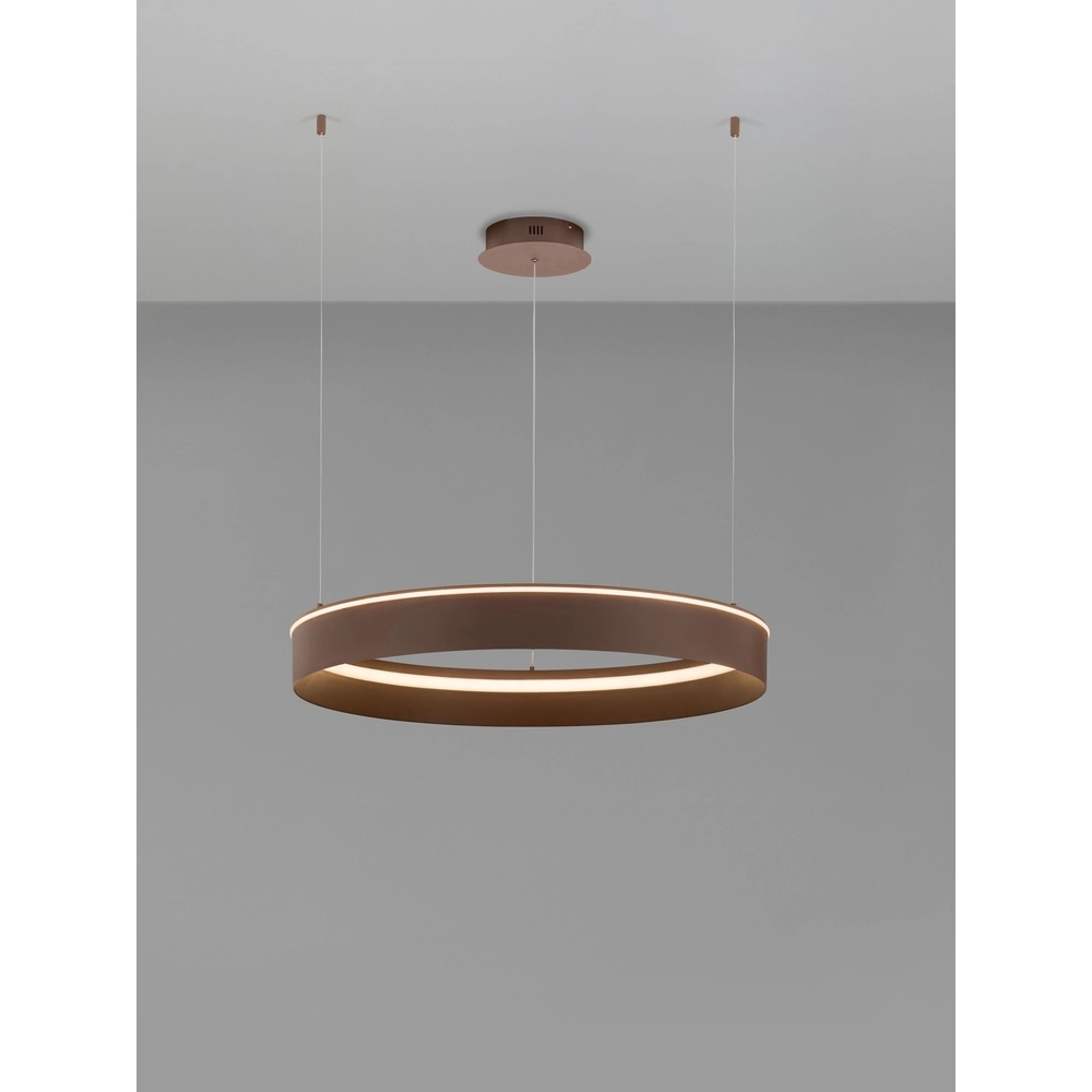 Moderne hanglamp Olivia bruin Ø 78cm Lyora 5212017494252