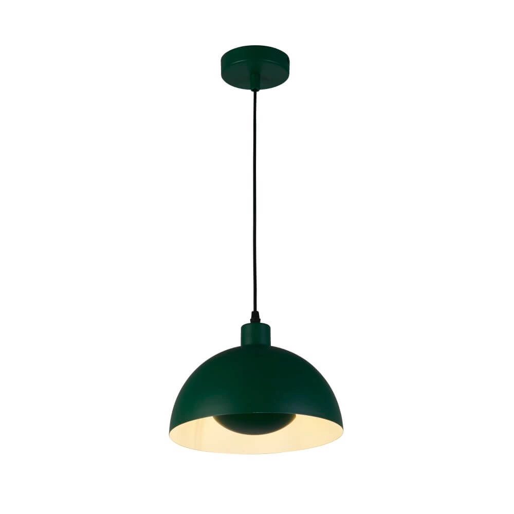 Groene hanglamp Mars kap 31cm hoog