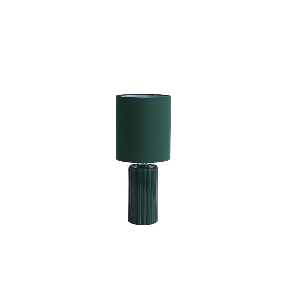 Groene tafellamp Groove keramisch Searchlight 5053423274058