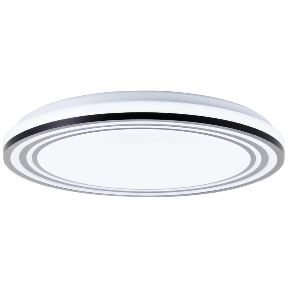 Zwart witte plafondlamp Kobana Ø 49cm Brilliant 4004353426544